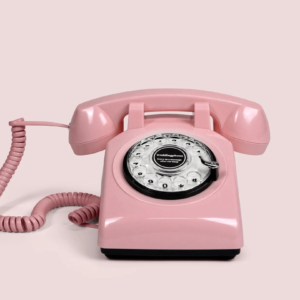 Pink Audio Guestbook Phone