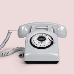 White Audio Guestbook Phone